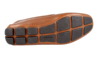 Prada Men's Brown Leather Driving Loafer Loafers 2DD115