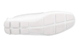 Prada Men's White Leather Driving Shoes Loafers 2DD116