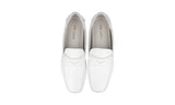 Prada Men's White Leather Driving Shoes Loafers 2DD116