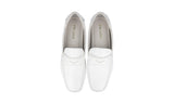 Prada Men's White Leather Penny Loafer Business Shoes 2DD116