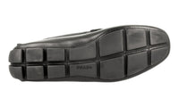 Prada Men's Black Leather Driver Shoes Loafers 2DD120