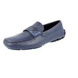 Prada Men's Blue Saffiano Leather Driving Loafer Loafers 2DD125