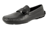Prada Men's 2DD125 MGV F0002 Saffiano Leather Leather Loafers