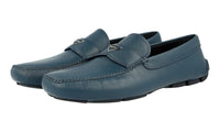 Prada Men's Turquoise Saffiano Leather Driving Loafers 2DD126