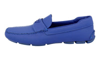 Prada Men's Blue Leather Loafers 2DD127