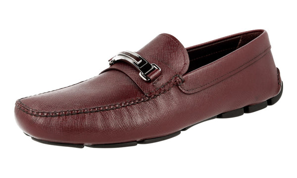 Prada Men's 2DD130 053 F0403 High-Quality Saffiano Leather Leather Loafers