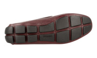 Prada Men's Brown Saffiano Leather Driver Driving Shoes Loafers 2DD130