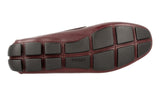 Prada Men's Brown Saffiano Leather Driver Driving Shoes Loafers 2DD130