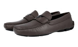 Prada Men's Brown Saffiano Leather Driving Loafer Loafers 2DD131