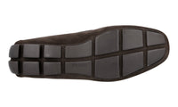 Prada Men's Brown Leather Logo Business Shoes 2DD137