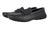 Prada Men's Black Saffiano Leather Driving Loafer Moccasin Loafers 2DD151