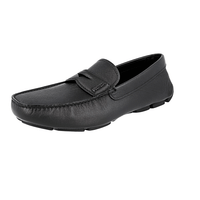 Prada Men's Black Leather Penny Business Shoes 2DD151
