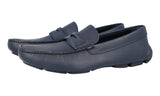 Prada Men's Blue Saffiano Leather Driving Shoes Loafers 2DD151