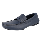 Prada Men's Blue Saffiano Leather Driving Shoes Loafers 2DD151