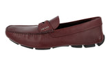 Prada Men's Brown Saffiano Leather Penny Loafers 2DD151