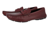 Prada Men's Brown Saffiano Leather Penny Loafers 2DD151