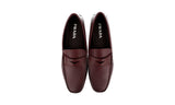Prada Men's Brown Saffiano Leather Penny Loafers 2DD151
