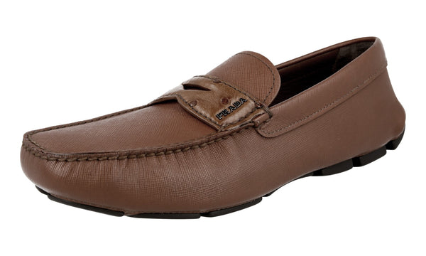 Prada Men's 2DD151 2BVB F0BW5 Saffiano Leather Leather Loafers