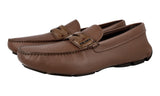 Prada Men's Brown Saffiano Leather Penny Loafer Loafers 2DD151