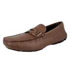 Prada Men's Brown Saffiano Leather Penny Loafer Loafers 2DD151