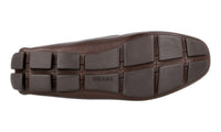 Prada Men's Brown Saffiano Leather Croc Driving Loafer Loafers 2DD151