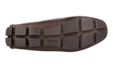 Prada Men's Brown Saffiano Leather Croc Driving Loafer Loafers 2DD151