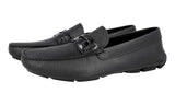 Prada Men's Black Saffiano Leather Penny Loafers 2DD151