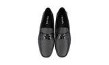 Prada Men's Black Saffiano Leather Penny Loafers 2DD151
