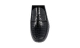 Prada Men's Black Leather Penny Loafers 2DD151
