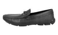 Prada Men's Black High-Quality Saffiano Leather Logo Business Shoes 2DD153