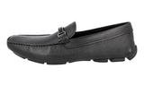 Prada Men's Black Saffiano Leather Driving Loafers 2DD153