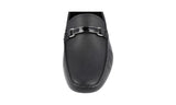 Prada Men's Black Saffiano Leather Driving Loafers 2DD153