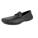 Prada Men's Black Saffiano Leather Driving Loafers 2DD153
