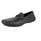Prada Men's Black High-Quality Saffiano Leather Logo Business Shoes 2DD153