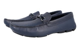 Prada Men's Blue Saffiano Leather Logo Loafer Loafers 2DD153