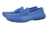 Prada Men's Blue Saffiano Leather Driving Loafers 2DD154