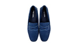 Prada Men's Blue Leather Penny Loafers 2DD155