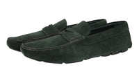 Prada Men's Green Leather Driving Loafer Loafers 2DD158