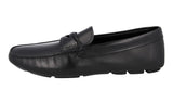 Prada Men's Black Leather Driving Loafer Loafers 2DD158