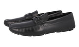 Prada Men's Black Leather Driving Loafer Loafers 2DD158