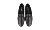 Prada Men's Black Leather Driving Loafer Loafers 2DD158