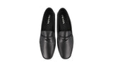 Prada Men's Black Leather Penny Loafer Business Shoes 2DD158