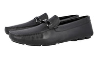 Prada Men's Black High-Quality Saffiano Leather Logo Business Shoes 2DD159