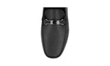 Prada Men's Black Saffiano Leather Logo Driving Loafers 2DD159