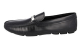 Prada Men's Black Leather Driving Loafers 2DD159