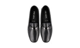 Prada Men's Black Leather Logo Business Shoes 2DD159