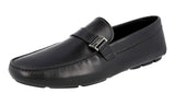 Prada Men's 2DD160 999 F0002 Leather Loafers