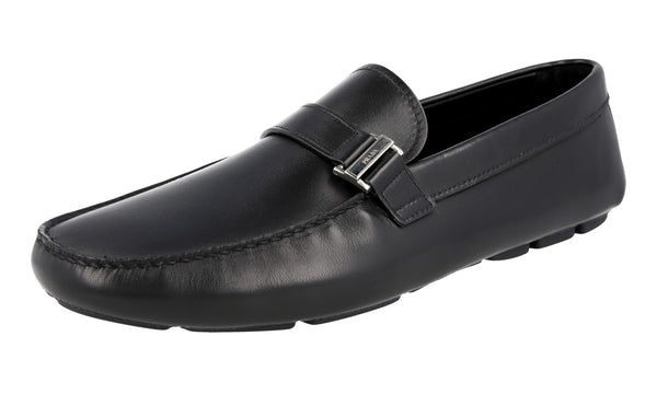 Prada Men's 2DD160 999 F0002 Leather Loafers