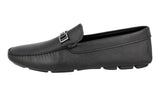 Prada Men's Black High-Quality Saffiano Leather Driving Loafers 2DD163