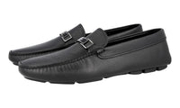 Prada Men's Black High-Quality Saffiano Leather Driving Loafers 2DD163